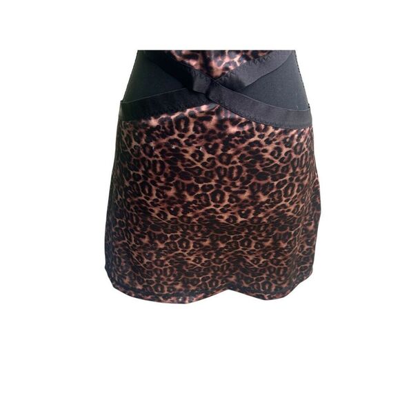 FREDRICKS Hollywood satin teddy nighty bodysuit cut out lingerie second skin XL - Picture 4 of 6